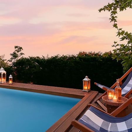 Navarino Captains Villa - Lux Private Pool Retreat Marathopoli Ngoại thất bức ảnh