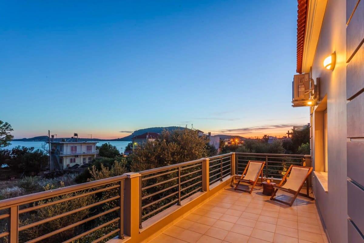 Navarino Captains Villa - Lux Private Pool Retreat Marathopoli Ngoại thất bức ảnh