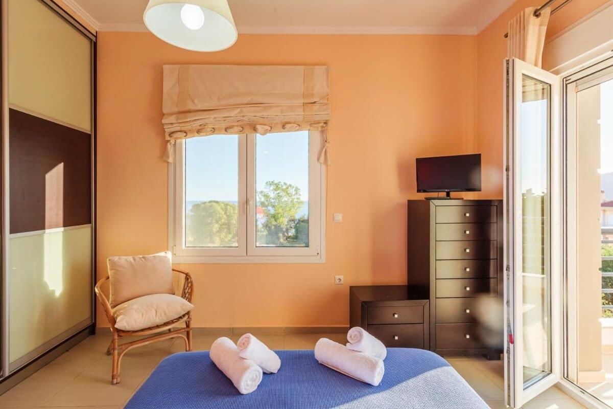 Navarino Captains Villa - Lux Private Pool Retreat Marathopoli Ngoại thất bức ảnh