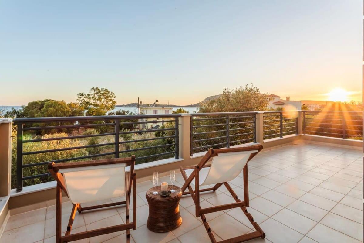 Navarino Captains Villa - Lux Private Pool Retreat Marathopoli Ngoại thất bức ảnh