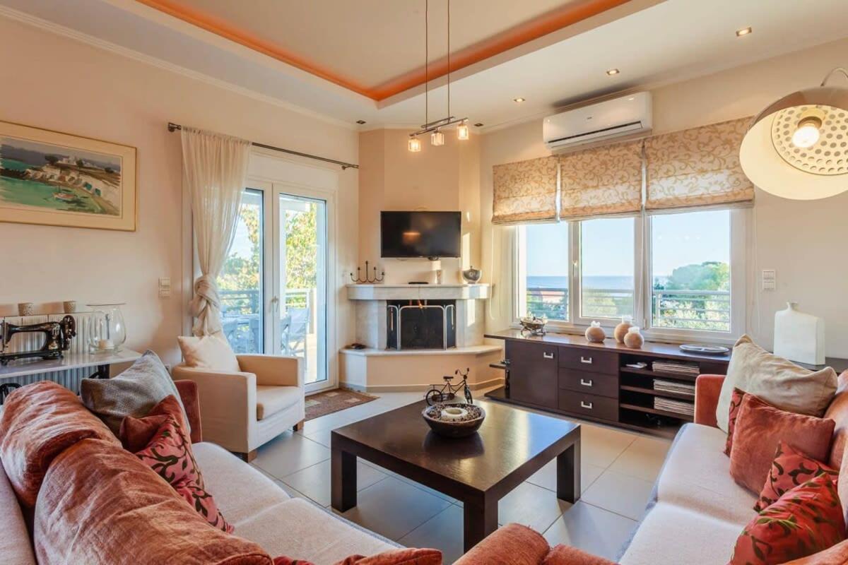 Navarino Captains Villa - Lux Private Pool Retreat Marathopoli Ngoại thất bức ảnh