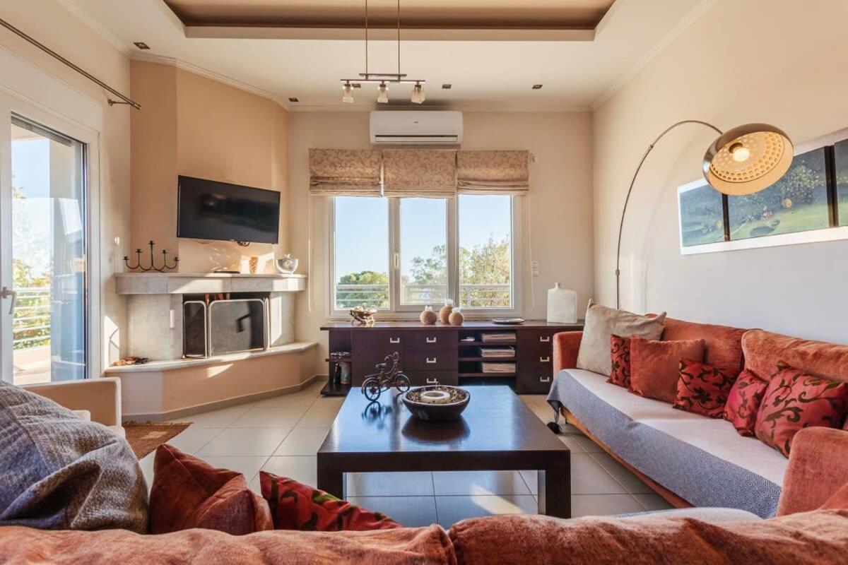 Navarino Captains Villa - Lux Private Pool Retreat Marathopoli Ngoại thất bức ảnh