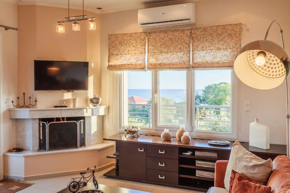 Navarino Captains Villa - Lux Private Pool Retreat Marathopoli Ngoại thất bức ảnh