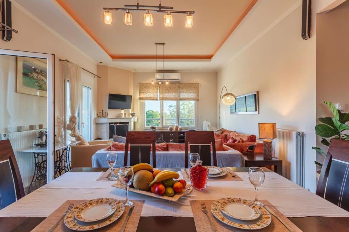 Navarino Captains Villa - Lux Private Pool Retreat Marathopoli Ngoại thất bức ảnh