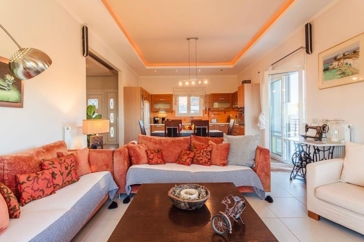 Navarino Captains Villa - Lux Private Pool Retreat Marathopoli Ngoại thất bức ảnh