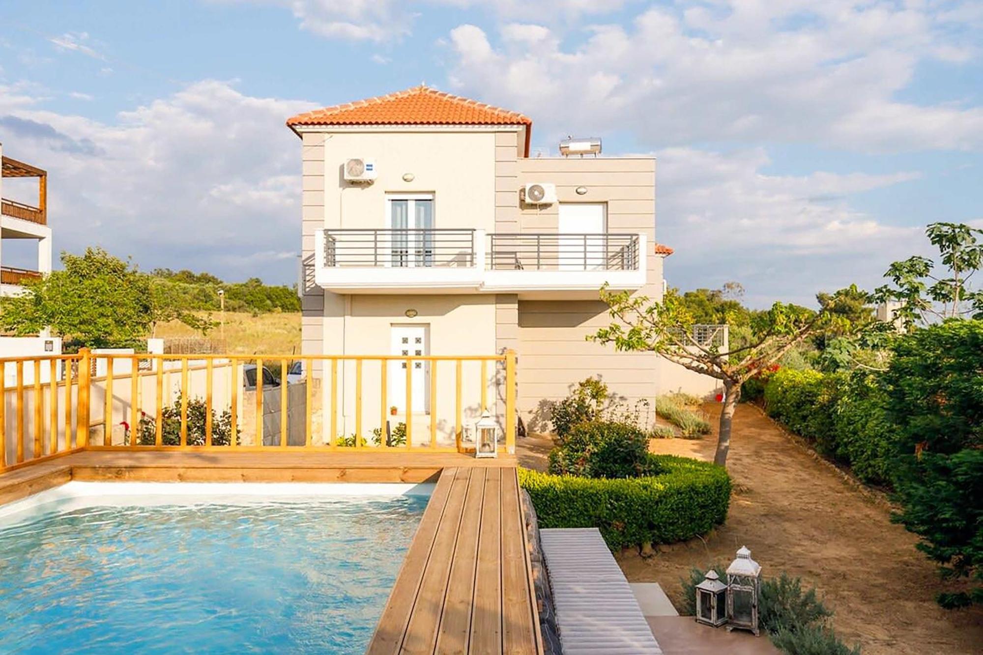 Navarino Captains Villa - Lux Private Pool Retreat Marathopoli Ngoại thất bức ảnh