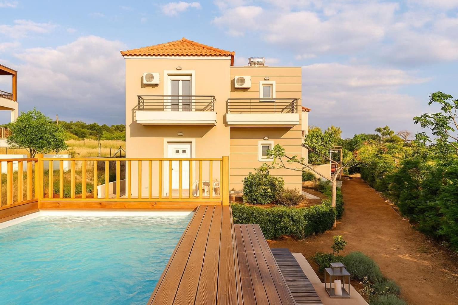 Navarino Captains Villa - Lux Private Pool Retreat Marathopoli Ngoại thất bức ảnh